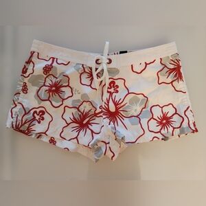 Local Motion Hawaii Hawaiian Hibiscus Board Shorts Mini Shorts
